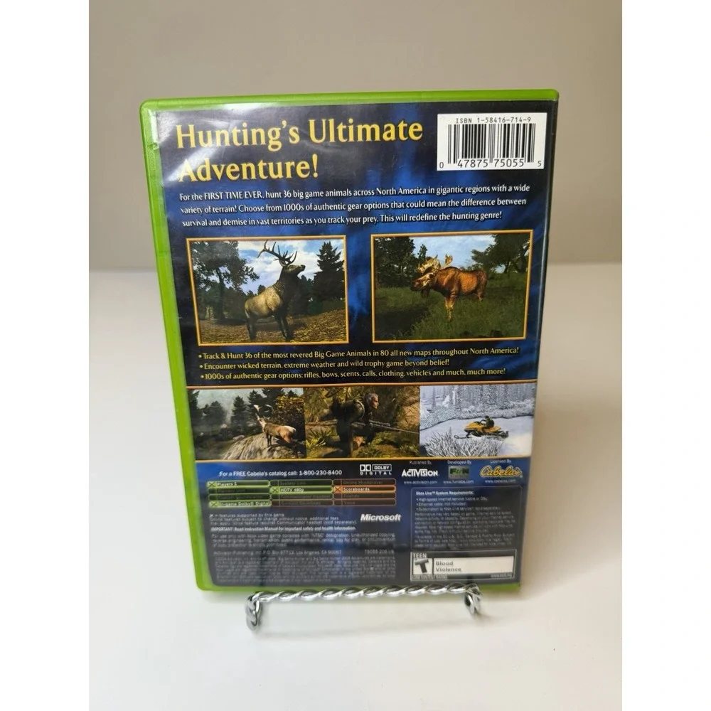 Cabela's Big Game Hunter: 2005 Adventures (Microsoft Xbox) Complete